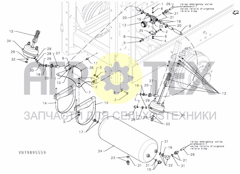 Чертеж AIR BRAKE