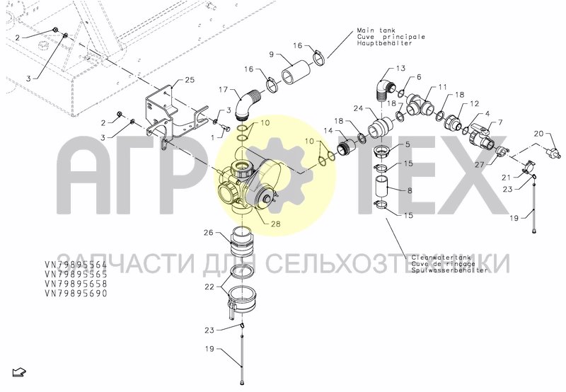 Чертеж VALVESET 380 L AUTO SUCTION VALVE