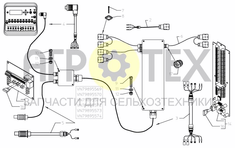 Чертеж CONTROL SYSTEM FMC 5/7/9 OIL CIRCUIT