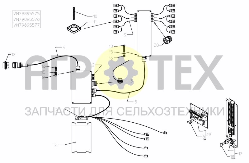 Чертеж CONTROL SYSTEM FMA 5/7/9