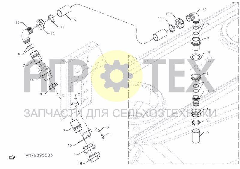 Чертеж HYDRANT FITTING