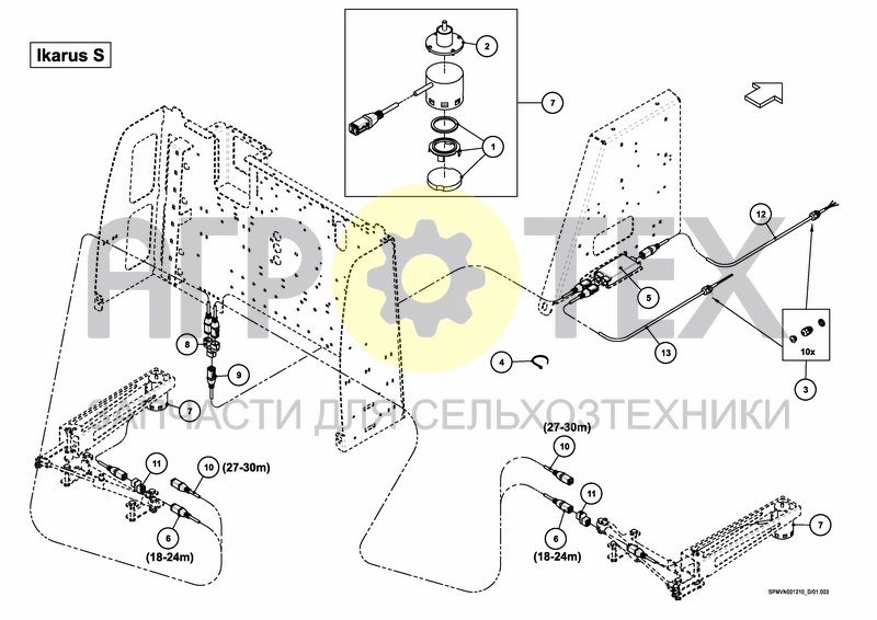 Чертеж BOOM GUIDE COMFORT Ikarus S