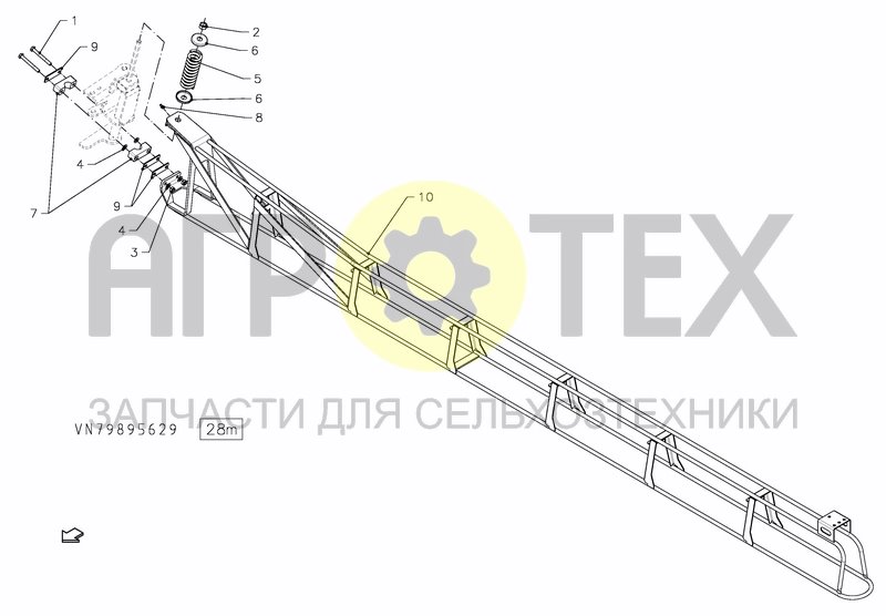 Чертеж SPRAYBOOM HSS 27---30M