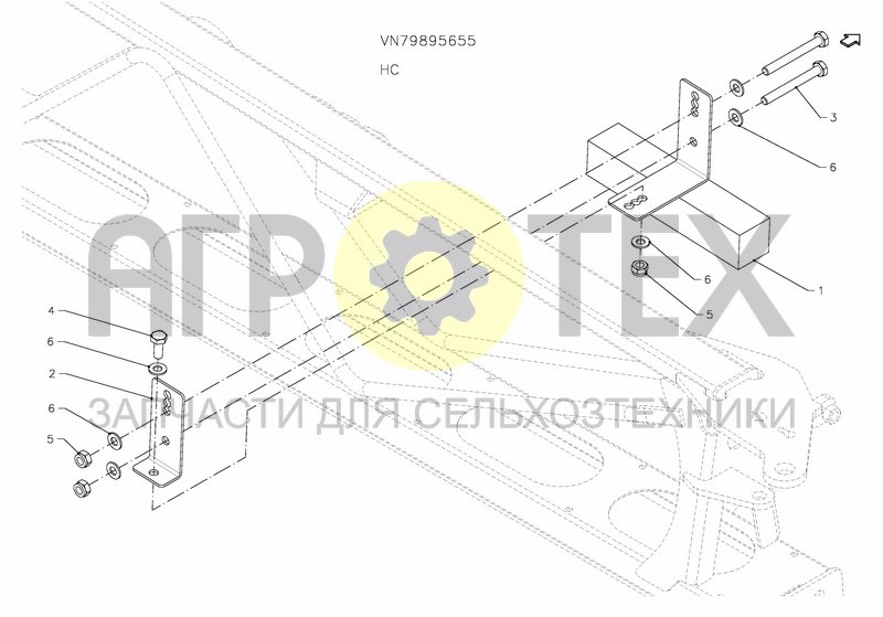 Чертеж COUNTERWEIGHT VERGE/BORDER HC