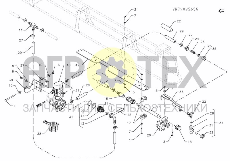 Чертеж BORDER NOZZLE HC ELECTRIC