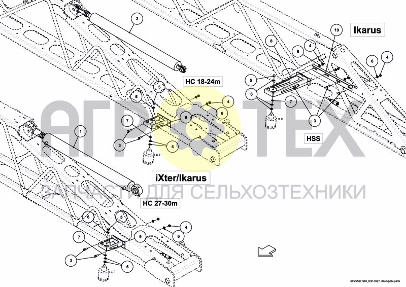 Чертеж BOOM GUIDE Ikarus S