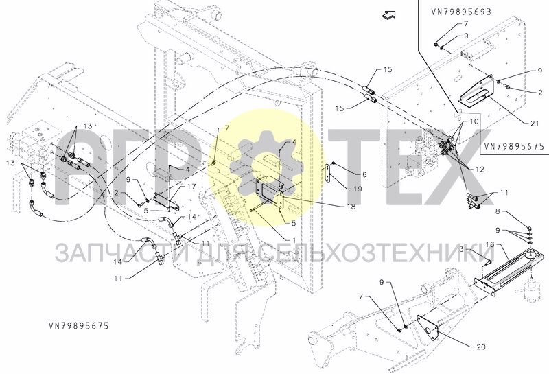 Чертеж BOOM GUIDE INCL HYDR