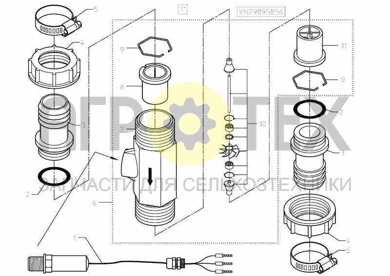 Чертеж FLOWMETER 1