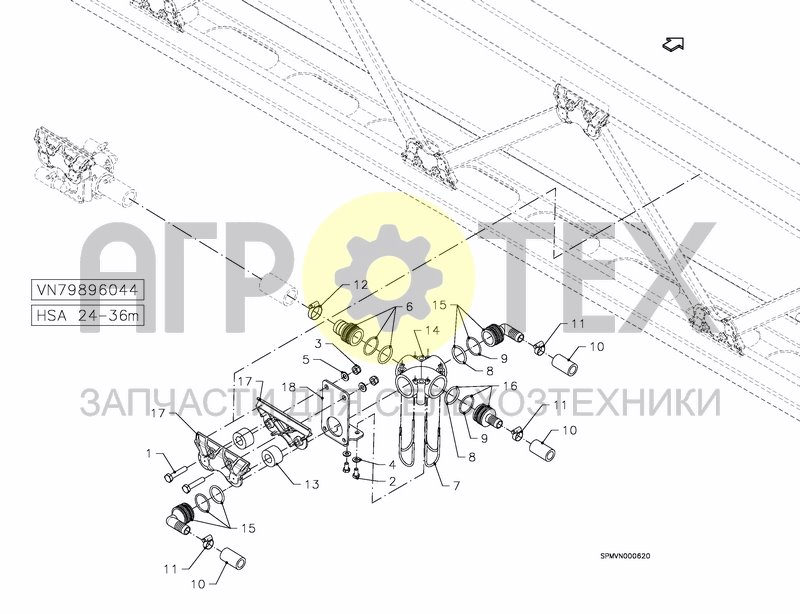 Чертеж WATER & PARTS HSA 24---36M [2PF]