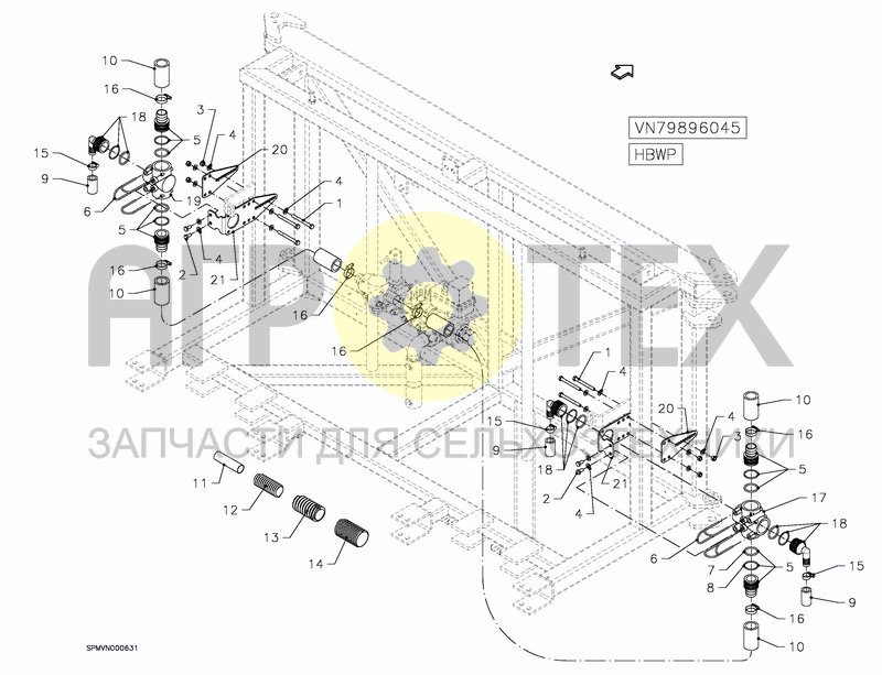 Чертеж WATER & PARTS HBWP 33---45M [3PF]