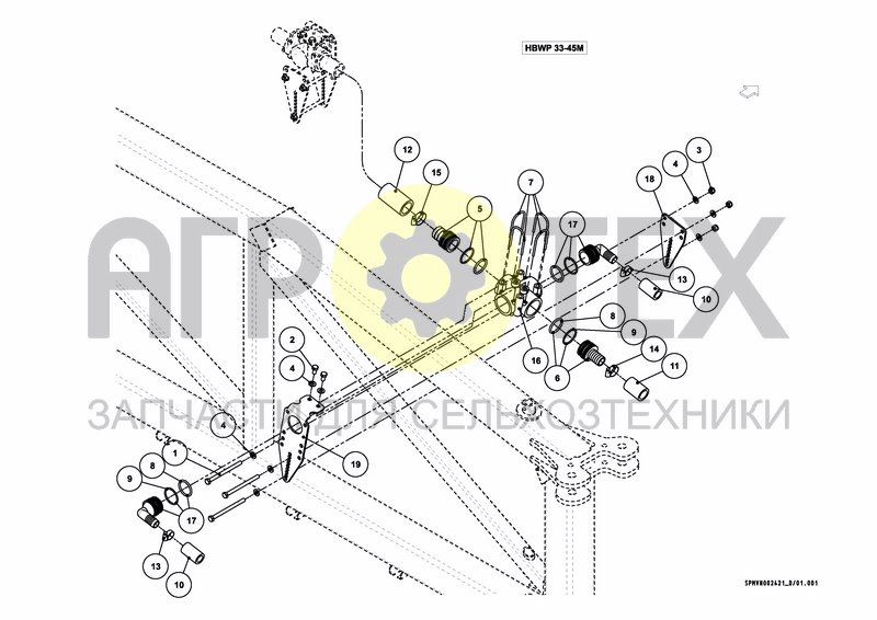 Чертеж WATER & PARTS HBWP 33---45M [3PF]