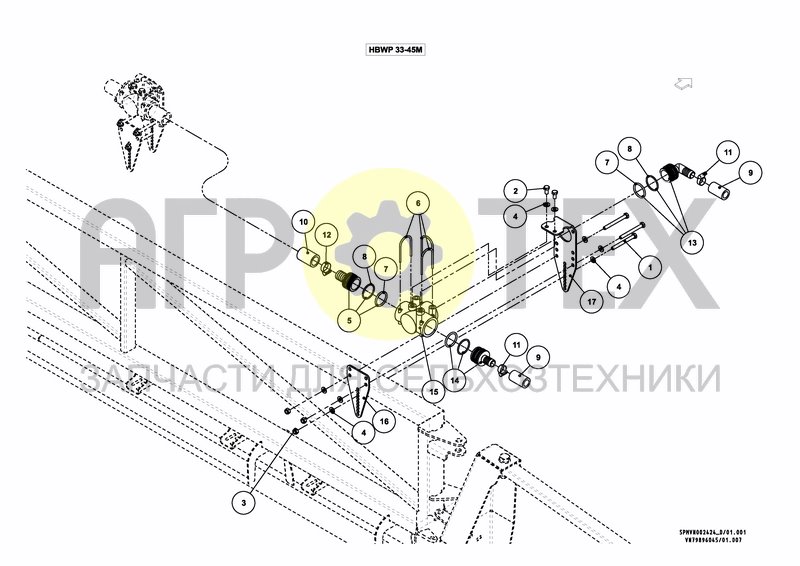 Чертеж WATER & PARTS HBWP 33---45M [3PF]