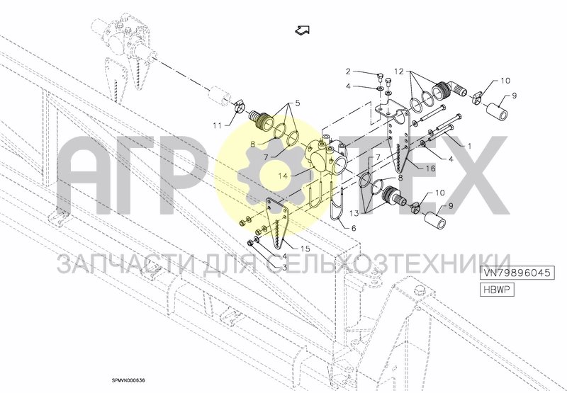 Чертеж WATER & PARTS HBWP 33---45M [3PF]