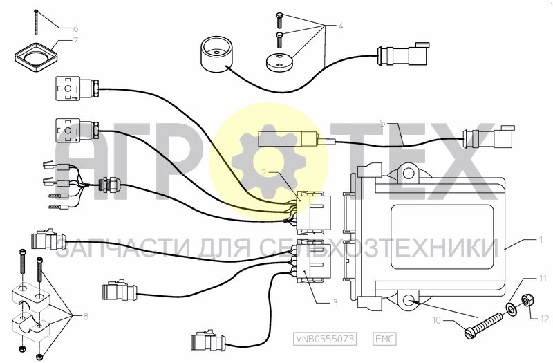 Чертеж DRAWBAR, TOP LINKAGE AUTO STEERING FMC