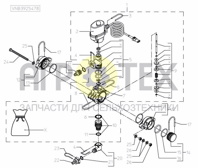 Чертеж BORDER NOZZLE HC ELECTRIC