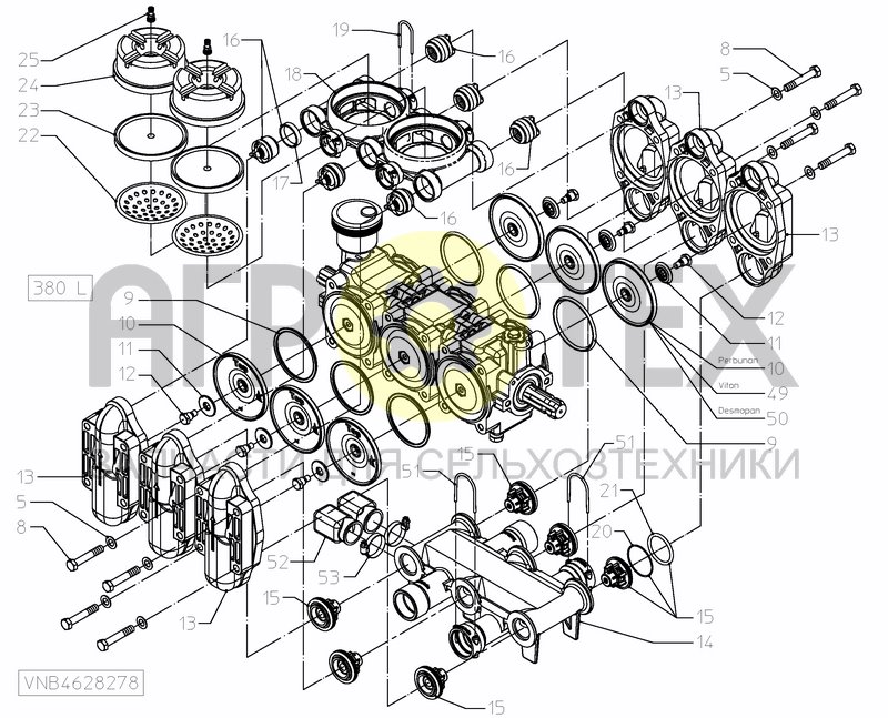 Чертеж PUMPSET 380 L