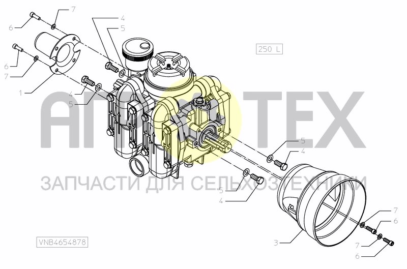 Чертеж PUMPSET 250 L