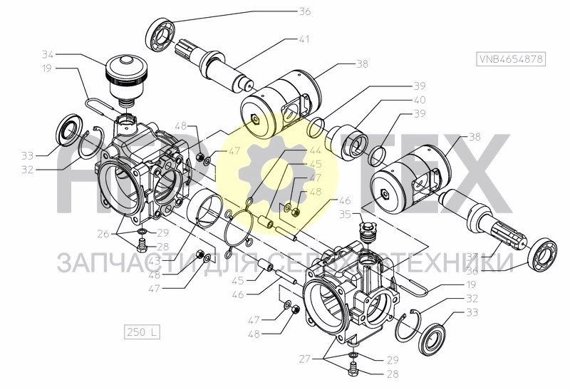 Чертеж PUMPSET 250 L