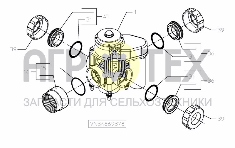 Чертеж VALVESET 380 L ELECTRIC VALVES