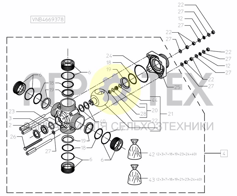 Чертеж VALVESET 380 L ELECTRIC VALVES