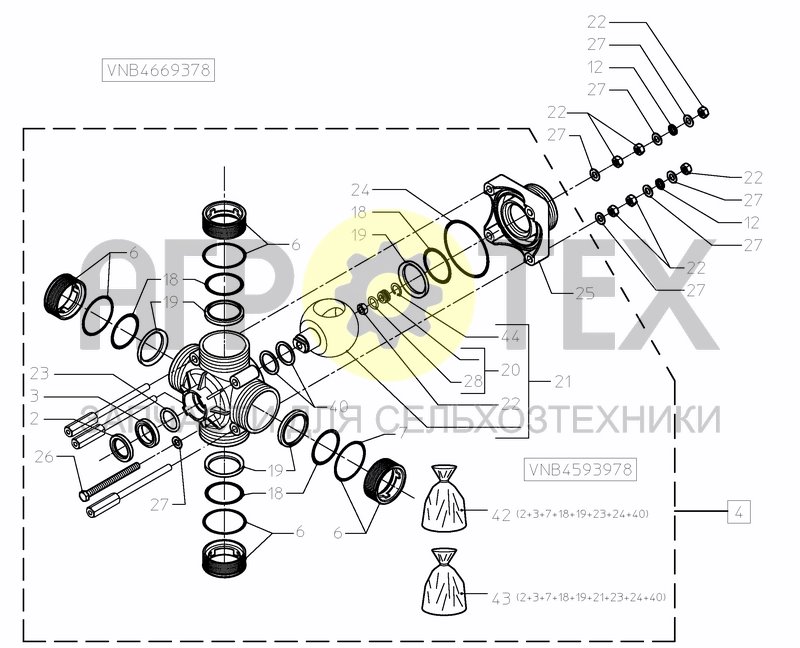 Чертеж VALVESET 400 L ELECTRIC VALVES