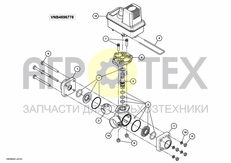 Чертеж VALVESET 380 L AUTO SUCTION VALVE