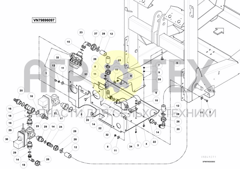 Чертеж VALVESET ELECTRIC VALVES