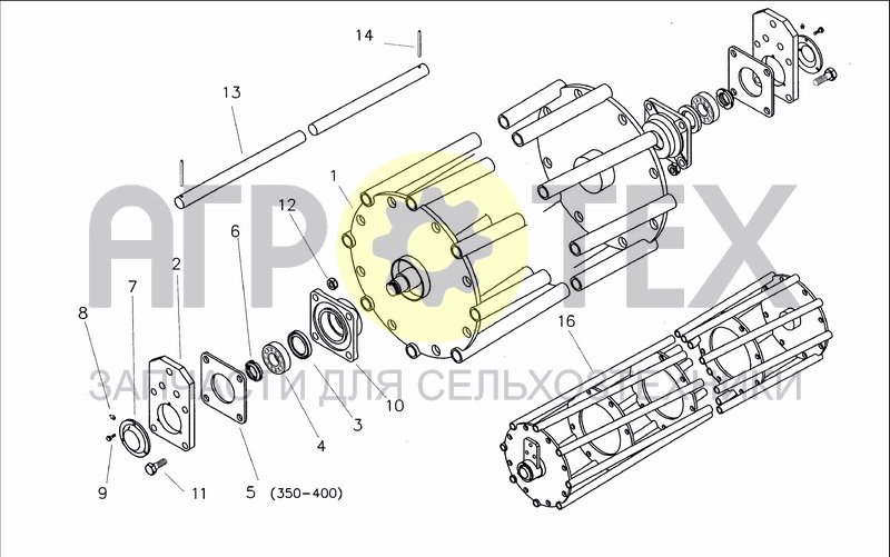 Чертеж GRUMBLER ROLLER