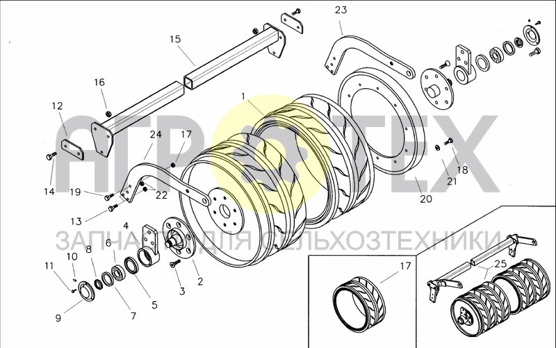 Чертеж TYRE ROLLER