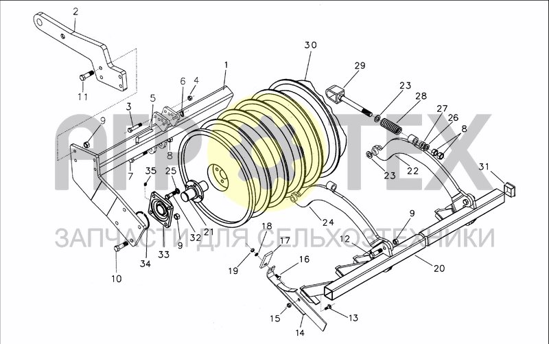 Чертеж DISC ROLLER