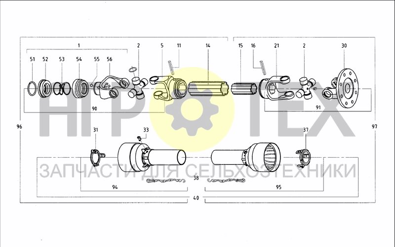 Чертеж DRIVELINE 0005VE816