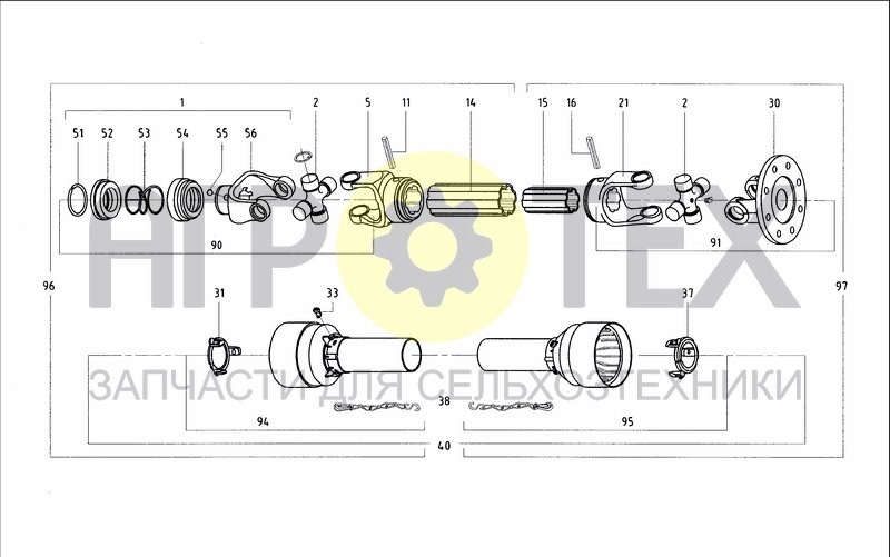 Чертеж DRIVELINE 0005VE817