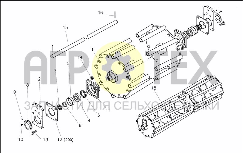 Чертеж GRUMBLER ROLLER