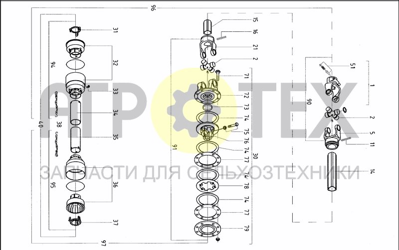 Чертеж DRIVELINE 00050E652