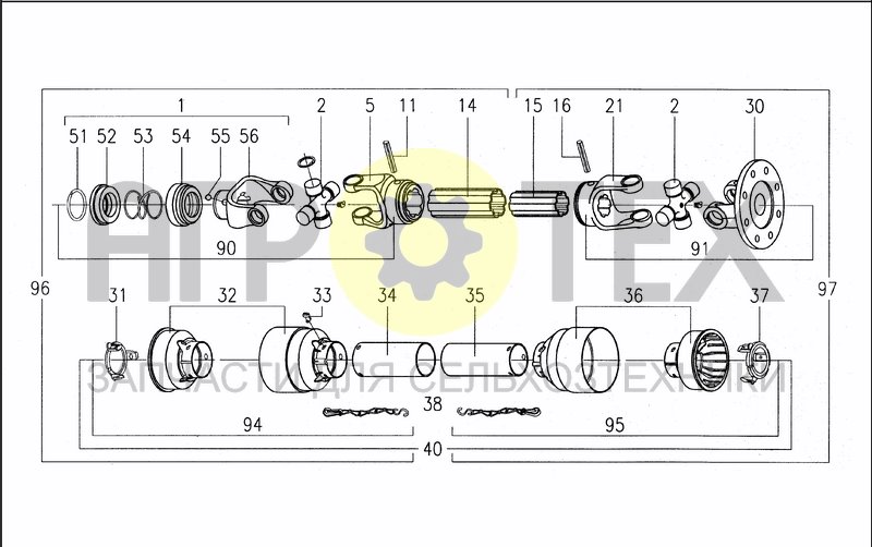 Чертеж DRIVELINE 2