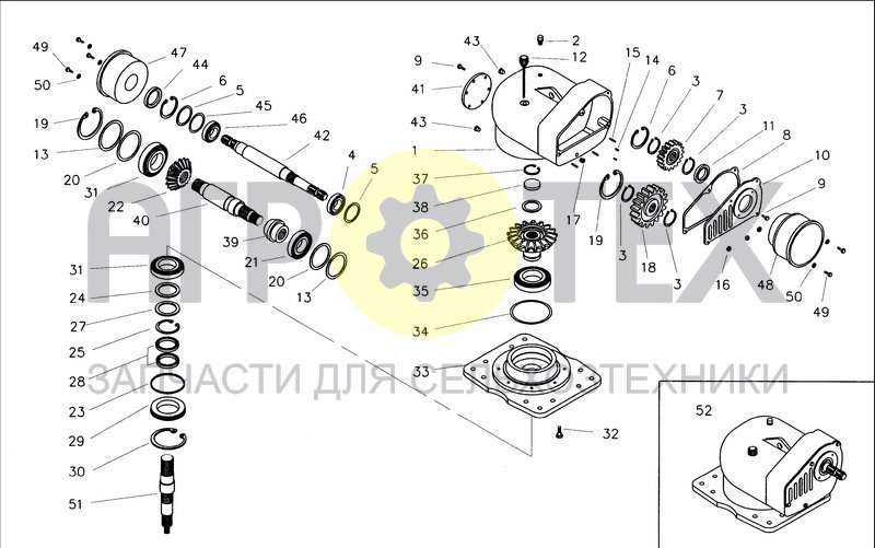 Чертеж GEARBOX