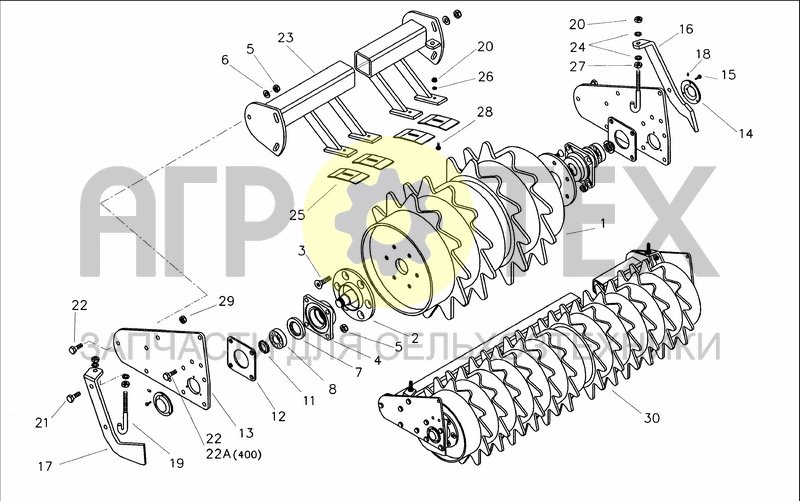 Чертеж PACKER ROLLER