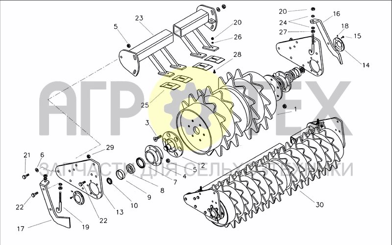 Чертеж PACKER ROLLER