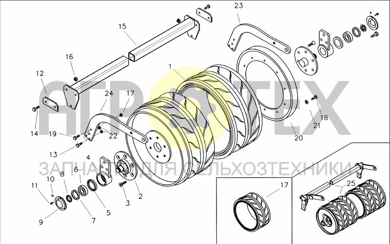 Чертеж TYRE ROLLER