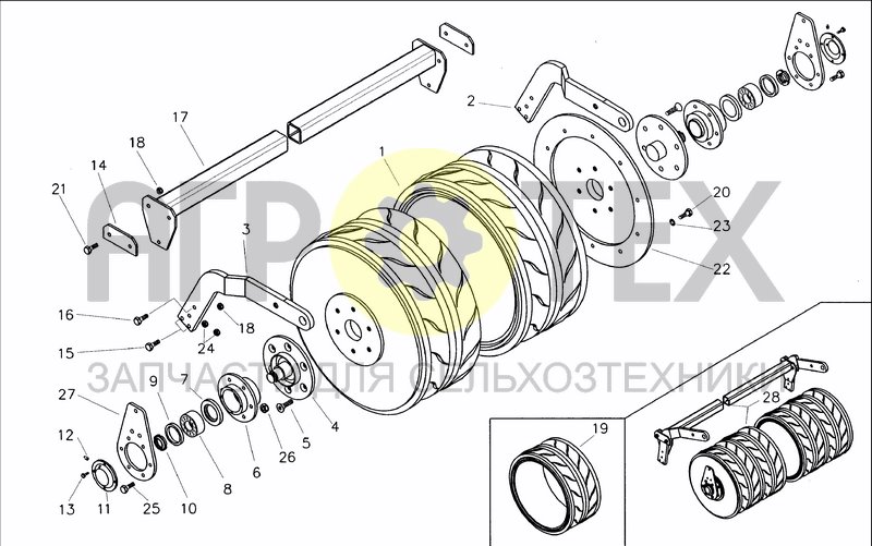 Чертеж TYRE ROLLER