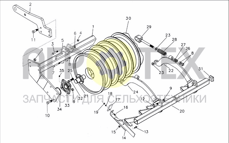 Чертеж DISC ROLLER