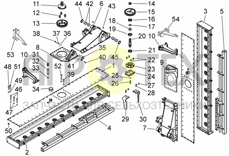 Чертеж CASING AND TRANSMISSION