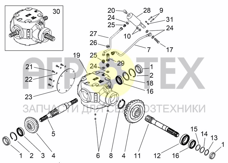 Чертеж CENTRAL GEARBOX