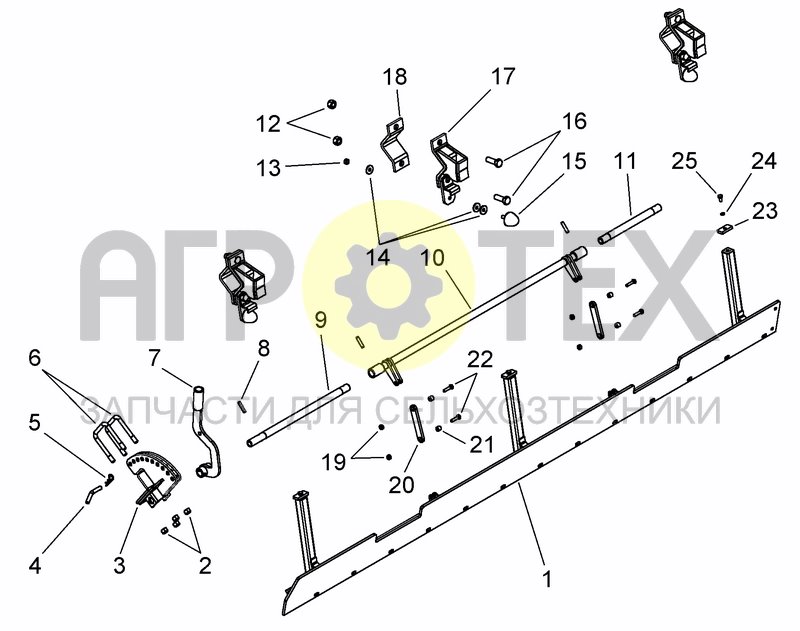 Чертеж REAR LEVELLING BAR