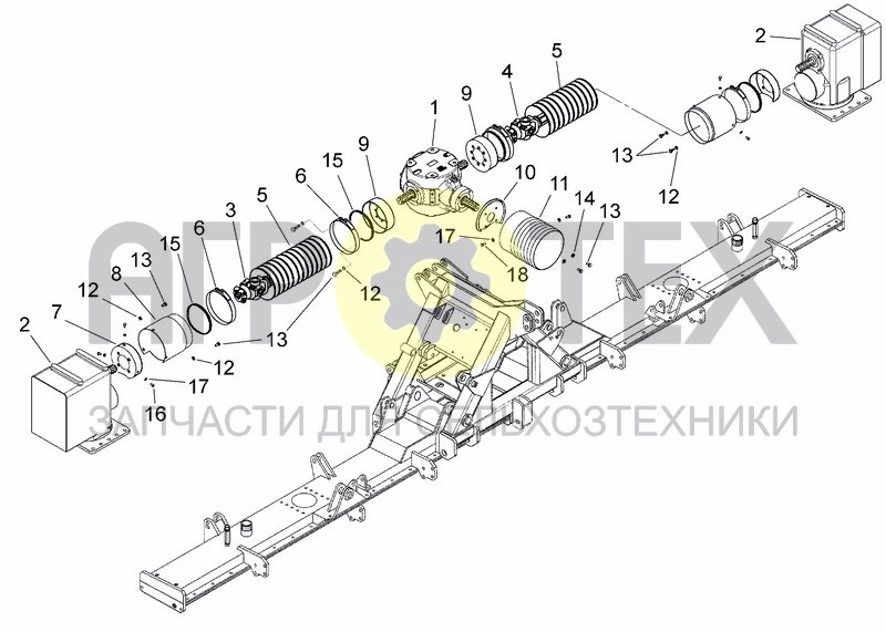 Чертеж UPPER TRANSMISSION