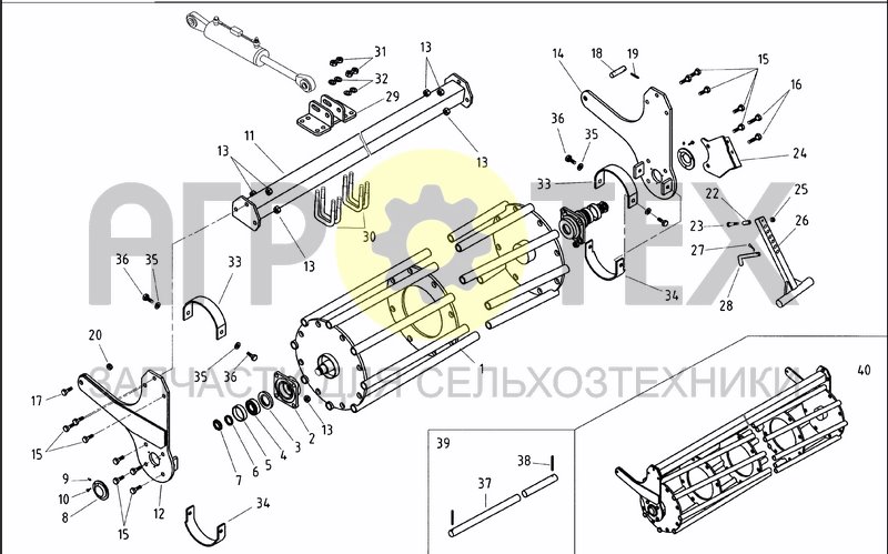 Чертеж GRUMBLER ROLLER