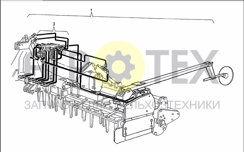 Чертеж SEEDER HITCH-KIT MARKER