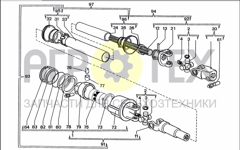 Чертеж DRIVELINE