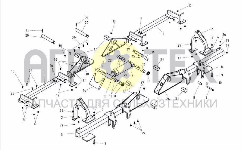 Чертеж HITCH FRAME