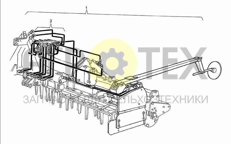 Чертеж SEEDER HITCH-KIT MARKER